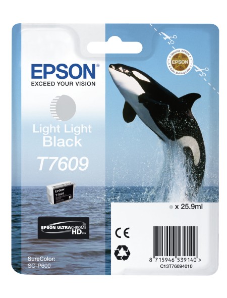 ÷ Tinta original epson t7609 gris claro c13t76094010 25.9ml