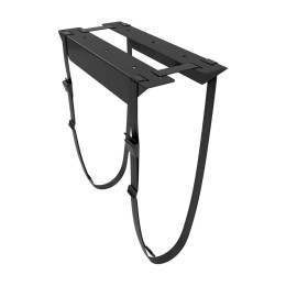 ÷ Aisens - soporte para cpu debajo de escritorio con correa, negro