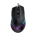 Raton Gaming Unykach Nova M244 / USB / 6400 Dpi / RGB / Negro / UK505451