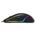 Raton Gaming Unykach Nova M244 / USB / 6400 Dpi / RGB / Negro / UK505451
