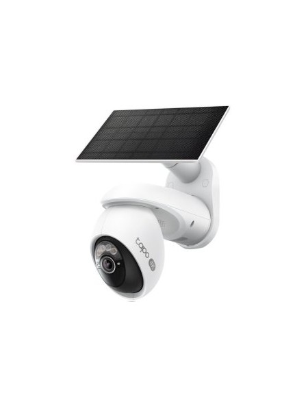 ÷ Camara exterior ip wifi tp-link tapo c660 4k 8mp panel solar ip65 v. nocturna color 360 ia