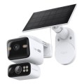 ÷ Camara exterior ip wifi tp-link tapo c645d 2k doble lente solar ip65 v. nocturna color 360 ia