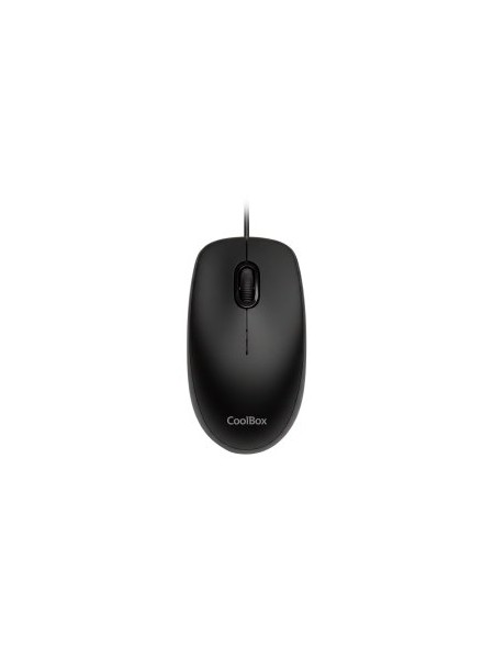 ÷ Mouse coolbox u01 cable usb-a 3 botones 1600 dpi color negro