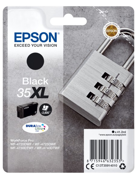 ÷ Tinta original epson t3591 xl negro c13t35914010 41.2ml