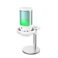 ÷ Microfono trust gxt 238w auron gaming usb iluminacion led patron cardioide tripode blanco
