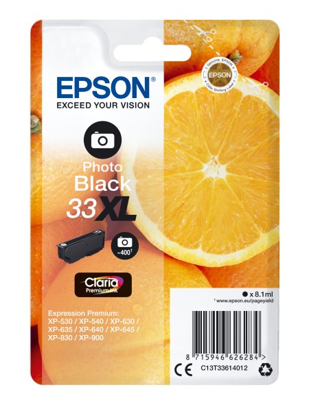 ÷ Tinta original epson t3361 xl negro foto c13t33614012 8.1ml