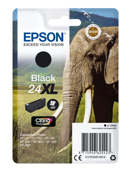 ÷ Tinta original epson t2431 xl negro c13t24314012 10ml