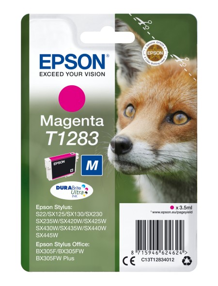 ÷ Tinta original epson t1283 magenta c13t12834022 3.5ml - con alarma