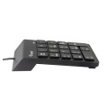 Teclado Numerico USB Equip / 18 Teclas / Negro / 245205
