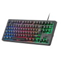 Teclado Gaming TKL MK023 Mars Gaming / Teclas H-MECH / FRGB LED / Anti-Ghosting / PS4-PS5-XBOX / Negro