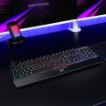 Teclado Gaming MK124 Mars Gaming / Teclas H-MECH / FRGB Rainbow / Ergonomico / Anti-Ghosting / PS4-PS5-XBOX / Negro