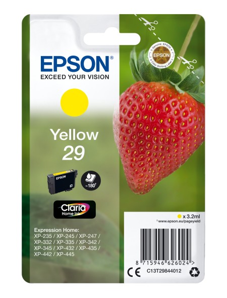 ÷ Tinta original epson t2984 amarillo c13t29844012 3.2ml