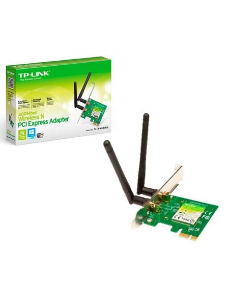 ÷ Pci express wifi tp-link wn881nd 1 antenas desmontables incl. doble bracket