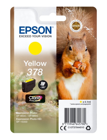 ÷ Tinta original epson t3784 amarillo c13t37844010 4.1ml