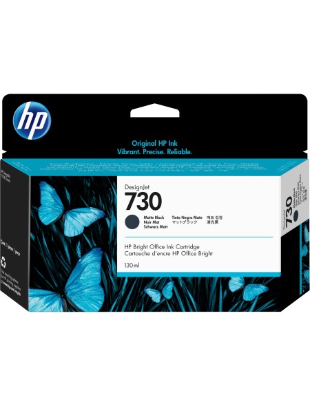 ÷ Tinta original hp n730 negro mate p2v65a 130ml