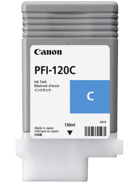 ÷ Tinta original canon pfi-120c cian 130ml