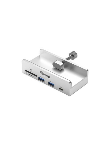 ÷ Hub usb-c equip 128968 a 2xusb-a 1xusb-c 1xsd 1xtf clip ajustable