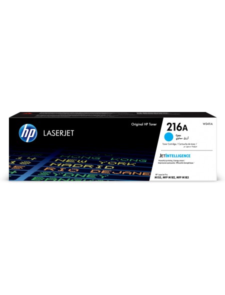 ÷ Tóner original hp w2411a 216a cian 850 páginas