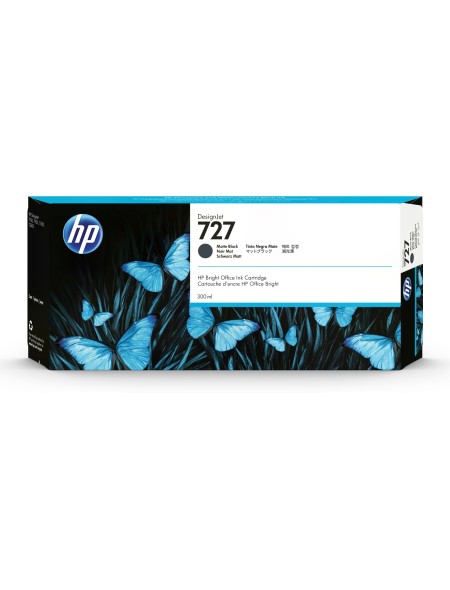 ÷ Tinta original hp n727 negro mate c1q12a 300ml