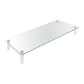 ÷ Soporte elevador para monitor tooq tqmr061 vidrio templado 20kg 560x210x80mm transparente