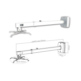 ÷ Soporte de proyector approx para pared inclinable separacion 85cm a 135cm vesa maximo 200x200 hasta 