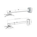 ÷ Soporte de proyector approx para pared inclinable separacion 85cm a 135cm vesa maximo 200x200 hasta 