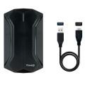 Caja externa Gaming 2.5 USB 3.0/3.1 Gen 1 / Sata / Tooq / 9.5mm / Leds Multicolor / TQE-2599RGB