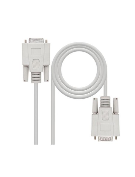 Cable serie rs232 db9 macho a db9 hembra 3m / Nanocable 10.14.0203