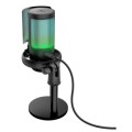 ÷ Microfono trust gxt 238 auron gaming usb iluminacion led patron cardioide tripode negro