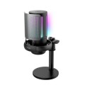÷ Microfono trust gxt 238 auron gaming usb iluminacion led patron cardioide tripode negro