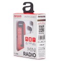 ÷ Radio analogica mini aiwa r-22rd am/fm hyperbass color rojo