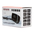 ÷ Radio despertador aiwa cru-19 black 2 puertos usb de carga 5v 2.4a