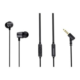 ÷ Auricular intrauditivo aiwa estm-30bk black 3,5mm dreiver neodimio 10mm dinamico micro incorporado