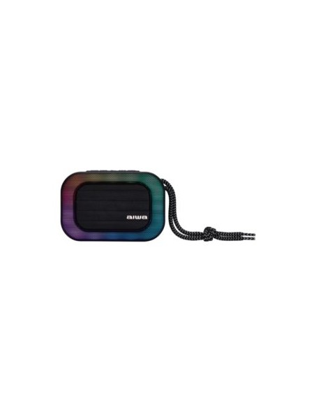÷ Altavoz bluetooth portable aiwa bst-130 ti 5w rms bt 5.3 microsd bateria 12h rgb titanium