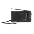 ÷ Radio analogica portatil aiwa rs-44 am/fm altavoz integrado jack 3.5mm negro vintage