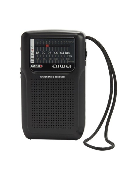 ÷ Radio analogica portatil aiwa rs-33 am/fm altavoz integrado jack 3.5mm negro vintage