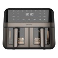 ÷ Freidora por aire aiwa futago afr-9000 9l 2400w 8 programas doble cesta y ventana acero