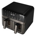 ÷ Freidora por aire aiwa futago afr-9000 9l 2400w 8 programas doble cesta y ventana acero