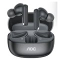 ÷ Auricular intrauditivo bluetooth aoc act1511bk tws ipx4 mic negro reproduccion 24h carga usb-c tacti
