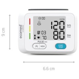 ÷ Tensiometro de mu?eca medisana bw-83e pantalla lcd 120 memorias detector arritmia indicador semaforo