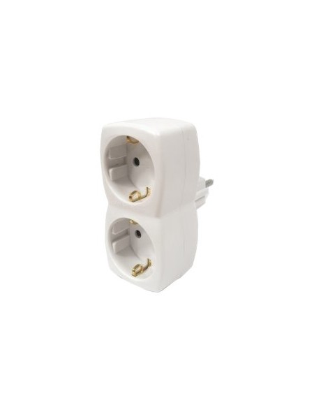 ÷ Ladron de 2 tomas hama 00108876 3600w 250v color blanco