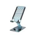 Soporte universal aluminio para Smartphone Conceptronic / Giratorio - Plegable  / Rotacion 360º / Altura Ajustable / Gris / THANA08G
