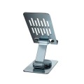 Soporte universal aluminio para Smartphone Conceptronic / Giratorio - Plegable  / Rotacion 360º / Altura Ajustable / Gris / THANA08G