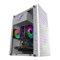 ÷ Caja microatx gaming mars gaming mc-core white frontal metal-mesh con 2 ventiladores frgb 120mm vent