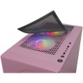 ÷ Caja microatx gaming mars gaming mcz pink frontal mesh con 2xventilador rgb ventana lateral total us