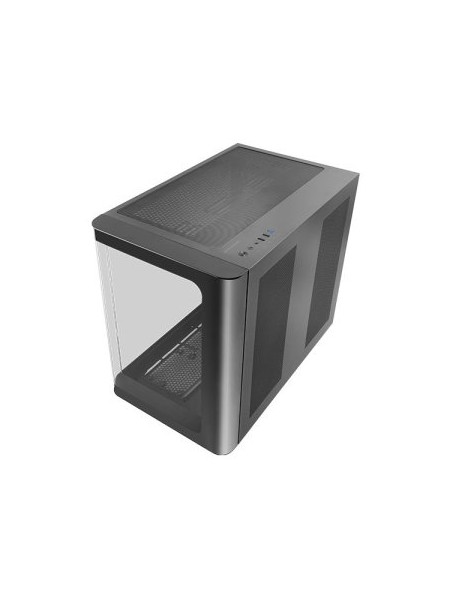 ÷ Caja microatx gaming mars gaming mcfusionm cristal curvado gpu 445mm 1x3.5 2x2.5 negro