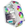 ÷ Caja atx semitorre gaming mars gaming mc51 white dise?o extremo 5 ventiladores 120mm chroma rgb late