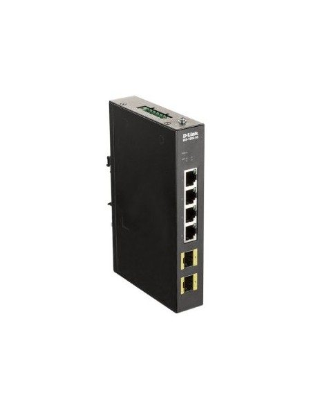 ÷ Switch industrial d-link dis-100g-6s sin gestion 4p giga base-t 2x giga sfp 