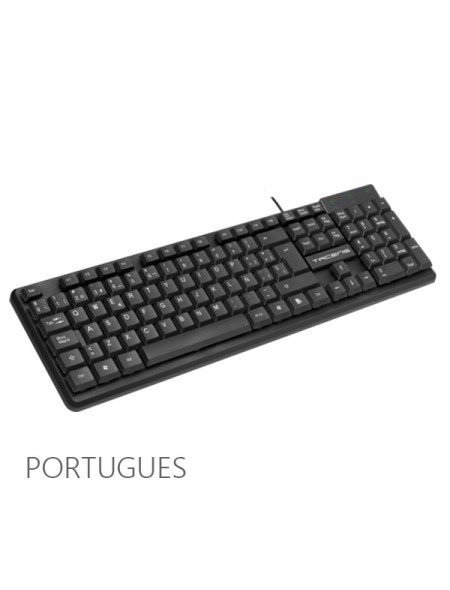 ÷ Teclado tacens anima ak0 usb color negro en portugues