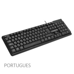 ÷ Teclado tacens anima ak0 usb color negro en portugues